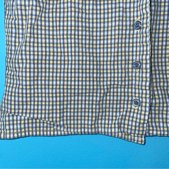 New Legends Gingham Plaid Sleeveless Button Blouse Collar Girls 7 - Picture 4 of 7